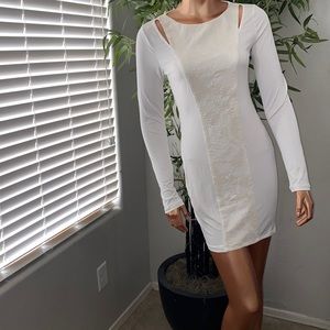 Long Sleeve Sequin Dress